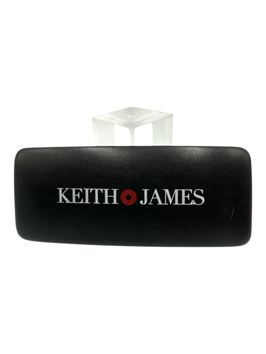 Keith James Black Polarized Round Sunglasses Black