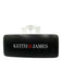 Keith James Black Polarized Round Sunglasses Black