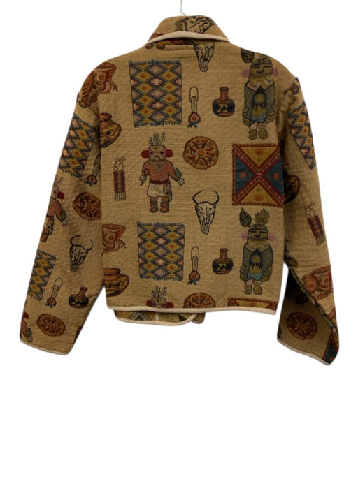 Don't Mess With Texas Size M light brown & multi Cotton Western Theme Jacket light brown & multi / M