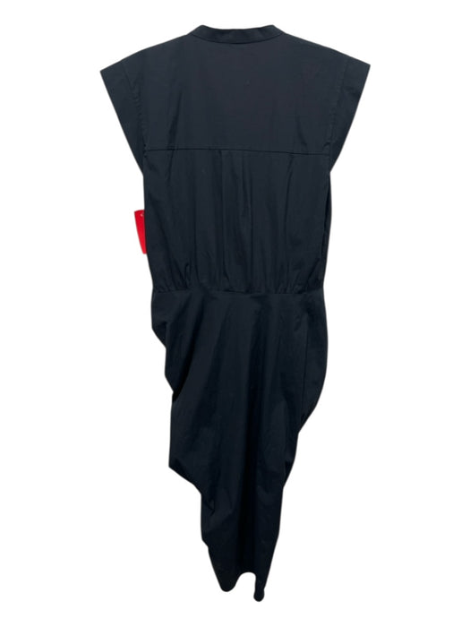 Veronica Beard Size 6 Black Cotton Button Front Poplin Sleeveless Dress Black / 6