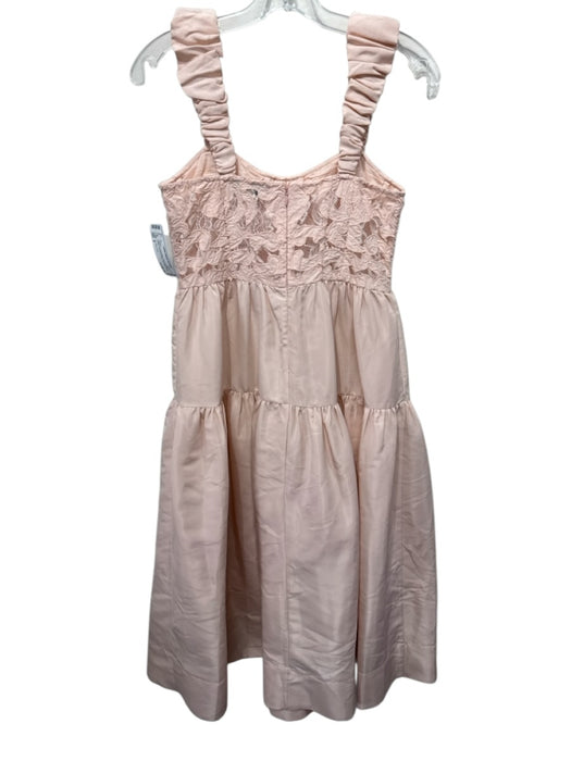 Sea New York Size 2 Light Pink Polyester Side Pockets Bustier Gathered Dress Light Pink / 2