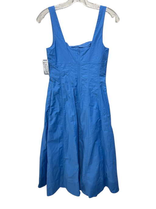 Banana Republic Size 0 Blue Cotton Blend Paneled Empire Waist Maxi Dress Blue / 0