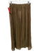 Zara Size XS Olive Brown Polyester Elastic Waist Iridescent Crinkle Skirt Olive Brown / XS