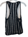 Giorgio Armani Size 12 Black & White Viscose Sleeveless Cut Outs Round Neck Top Black & White / 12