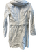 No Brand Size XS White Cotton Blend Hood Contrast Stitch Snap Closure Jacket White / XS