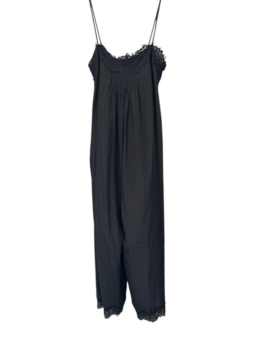 Zimmermann Size 0 Black No Fabric Tag Lace Detail Spaghetti Strap Jumper Black / 0