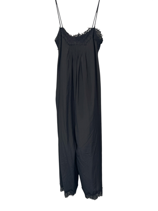 Zimmermann Size 0 Black No Fabric Tag Lace Detail Spaghetti Strap Jumper Black / 0