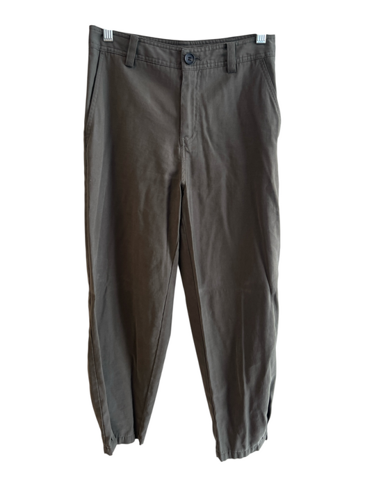 Zara Size XS Army Fatigue Green Viscose Zip Fly Pockets Tapered Leg Pants Army Fatigue Green / XS