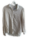 Rails Size Medium White & Light Gray Cotton Collared Long Sleeve Button Down Top White & Light Gray / Medium