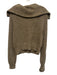 Varley Size S Olive Green & White Cotton Oversize Collar Knit 1/4 Zip Sweater Olive Green & White / S