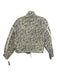 BlankNYC Size XS Cream, Blue, Green Rayon & Lyocell Ribbon trim Mock Neck Jacket Cream, Blue, Green / XS