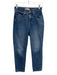Madewell Size 26P Medium Wash Cotton Denim Zip Fly High Rise Slim Straight Jeans Medium Wash / 26P