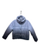 Cami NYC Size XS Blue Multi Vegan Leather Puffer Ombre Button Front Pockets Coat Blue Multi / XS