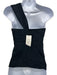 Veronica Beard Size 6 Navy Blue Model Blend One Shoulder Side Zip Textured Top Navy Blue / 6