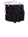 Ecote Size XS Black & Purple Rayon All Over Print Elastic Waist Shorts Black & Purple / XS