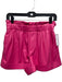 Alice + Olivia Size S/P Hot pink Faux Leather Cuffed Elastic Waist Shorts Hot pink / S/P