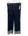 Cinq a Sept Size 4 Dark Wash Cotton Denim Button Fly Contrast Stitch Jeans Dark Wash / 4
