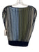 Ramy Brook Size XS Blue, Green & Cream Viscose Blend Sleeveless V Neck Top Blue, Green & Cream / XS