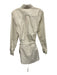 Moncler Size as is White Cotton Long Sleeve Button Up Waist tie 3/4 Length Top White / as is