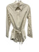 Moncler Size as is White Cotton Long Sleeve Button Up Waist tie 3/4 Length Top White / as is
