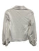 Cinq a Sept Size XS White Cotton Long Balloon Sleeve Ribbed Bodice V Neck Top White / XS