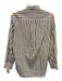Rag & Bone Size XS White & Brown Cotton Vertical Stripes Patch Pocket Top White & Brown / XS