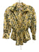Cinq a Sept Size XS Yellow & Gray Polyester Long Sleeve Floral Top Yellow & Gray / XS