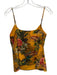 L'agence Size XS Mustard Yellow, Green & Brown Silk Strapless Jungle Cami Top Mustard Yellow, Green & Brown / XS