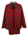 Trina Turk Size S/4 Red, Green & Multi Polyester Blend Cape Plaid Dress Set Red, Green & Multi / S/4