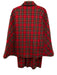Trina Turk Size S/4 Red, Green & Multi Polyester Blend Cape Plaid Dress Set Red, Green & Multi / S/4