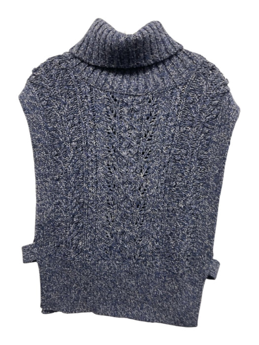 Veronica Beard Size XS Blue Acrylic Blend Heathered Cable Knit Sweater Blue / XS