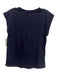 Cinq a Sept Size XS Navy & white Cotton Cap Sleeve Words Sequin Muscle T Top Navy & white / XS