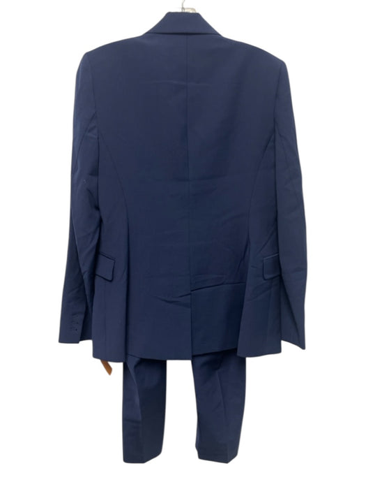 Theory Size 4 Navy Blue Wool Blend Blazer Mid Rise Tapered Trouser Pant Set Navy Blue / 4