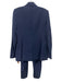 Theory Size 4 Navy Blue Wool Blend Blazer Mid Rise Tapered Trouser Pant Set Navy Blue / 4