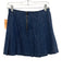 Alice + Olivia Size 27 Dark Wash Polyester Blend Side Zip Pleated Skirt Dark Wash / 27