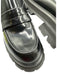 Alexander McQueen Shoe Size 37 Black Leather Upper Round Toe Lug Sole Loafers Black / 37