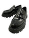 Alexander McQueen Shoe Size 37 Black Leather Upper Round Toe Lug Sole Loafers Black / 37