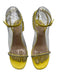 Christian Louboutin Shoe Size 37 Bright Yellow Leather Suede Spike Pumps Bright Yellow / 37