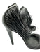 Bottega Veneta Shoe Size 37 Black Leather Toe Strap Multi Strand Back Zip Pumps Black / 37