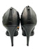 Bottega Veneta Shoe Size 37 Black Leather Toe Strap Multi Strand Back Zip Pumps Black / 37
