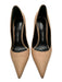 Tom Ford Shoe Size 37 Beige Leather Pointed Toe Gold Hardware Pumps Beige / 37