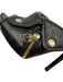 Alexander McQueen Shoe Size 37 Black Leather Gold hardware Skull Peep Toe Pumps Black / 37