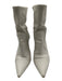 Stuart Weitzman Shoe Size 36.5 White Leather Pointed Toe Sock Ankle Booties White / 36.5