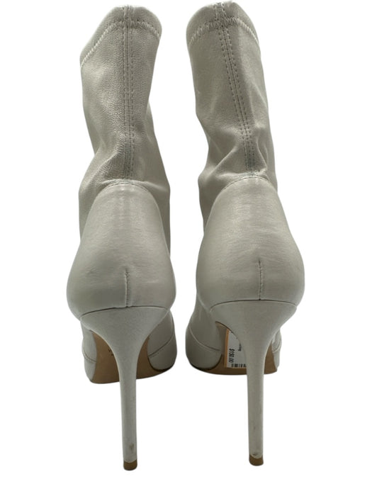 Stuart Weitzman Shoe Size 36.5 White Leather Pointed Toe Sock Ankle Booties White / 36.5