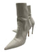 Stuart Weitzman Shoe Size 36.5 White Leather Pointed Toe Sock Ankle Booties White / 36.5