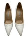 Manolo Blahnik Shoe Size 36.5 White Leather Pointed Toe Closed Toe Pumps White / 36.5