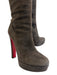 Christian Louboutin Shoe Size 37 Dark Brown Leather Suede Almond Toe Boots Dark Brown / 37