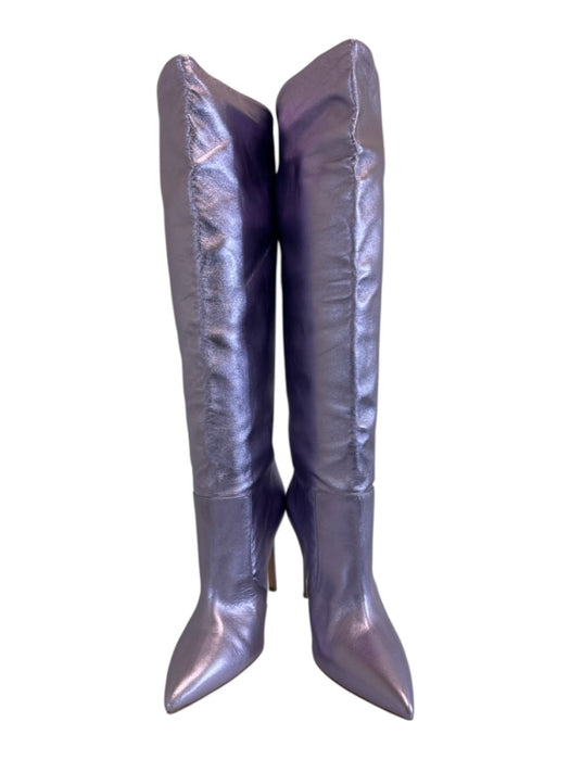 Paris Texas Shoe Size 37 Lilac Purple Leather Pointed Toe Metallic Boots Lilac Purple / 37