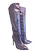 Paris Texas Shoe Size 37 Lilac Purple Leather Pointed Toe Metallic Boots Lilac Purple / 37
