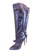 Paris Texas Shoe Size 37 Lilac Purple Leather Pointed Toe Metallic Boots Lilac Purple / 37